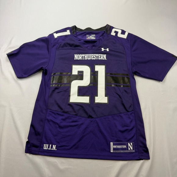 Under Armour Other - Under Armour Football Jersey Kids Youth Large Purple Northwestern Wildcats #21